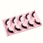 Cross Cat Eye False Eyelashes 5 Pairs Artificial Fiber for Natural Look - cross cat eye false