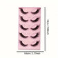 Cross Cat Eye False Eyelashes 5 Pairs Artificial Fiber for Natural Look - cross cat eye false