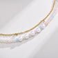 Cross Chain Pearl Bead Double-layer Bracelet - Cross Chain Pearl Bead Double-layer Bracelet for Women