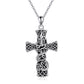 Cross Necklace Sterling Silver Cross Faith Celtic Dragon Jewelry for Women Men - Celtic Dragon Cross Necklace for Brave