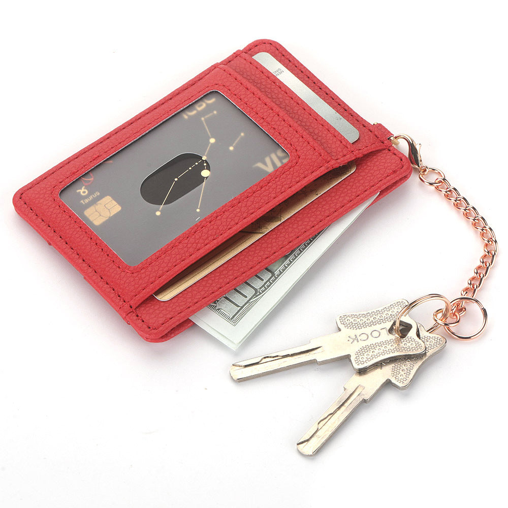 Cross Pattern Cover Card Holder in Multiple Colors for United States Market - Holder: Snazzy Slots Litchi and cover