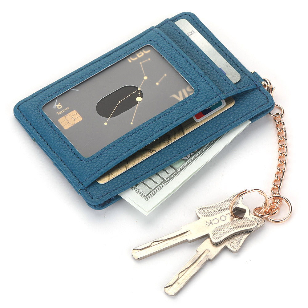 Cross Pattern Cover Card Holder in Multiple Colors for United States Market - Holder: Snazzy Slots Litchi and cover