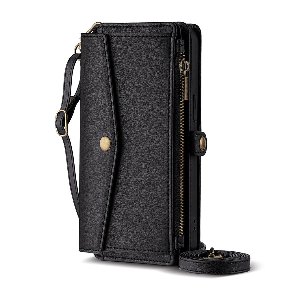 Crossbody Protective Leather Case for Samsung and Non-Samsung Phones - crossbody protective leather case