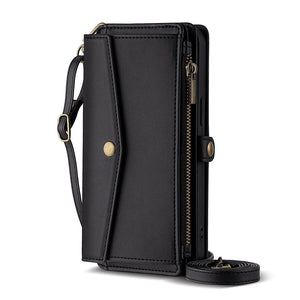 Crossbody Protective Leather Case for Samsung and Non-Samsung Phones - crossbody protective leather case