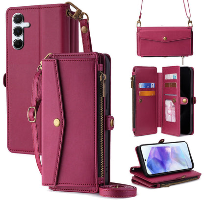 Crossbody Protective Leather Case for Samsung and Non-Samsung Phones - crossbody protective leather case