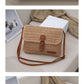 Crossbody Straw Bag for Summer Beach Travel and Leisure Trips - Teleplus summer beach travel crossbody straw bag