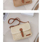 Crossbody Straw Bag for Summer Beach Travel and Leisure Trips - Teleplus summer beach travel crossbody straw bag