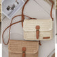 Crossbody Straw Bag for Summer Beach Travel and Leisure Trips - Teleplus summer beach travel crossbody straw bag