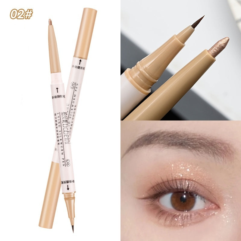 Crouching Silkworm Eye Shadow Pen with Double-Headed Double-Effect Options - Teleplus Effect double-headed