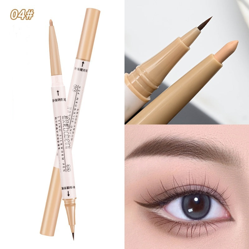 Crouching Silkworm Eye Shadow Pen with Double-Headed Double-Effect Options - Teleplus Effect double-headed