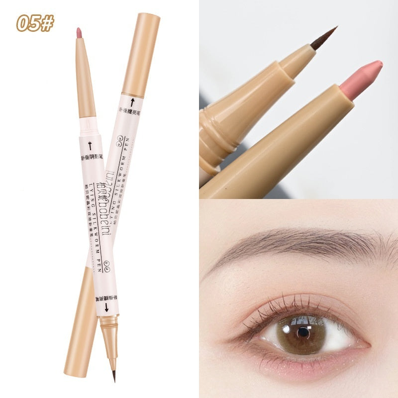 Crouching Silkworm Eye Shadow Pen with Double-Headed Double-Effect Options - Teleplus Effect double-headed