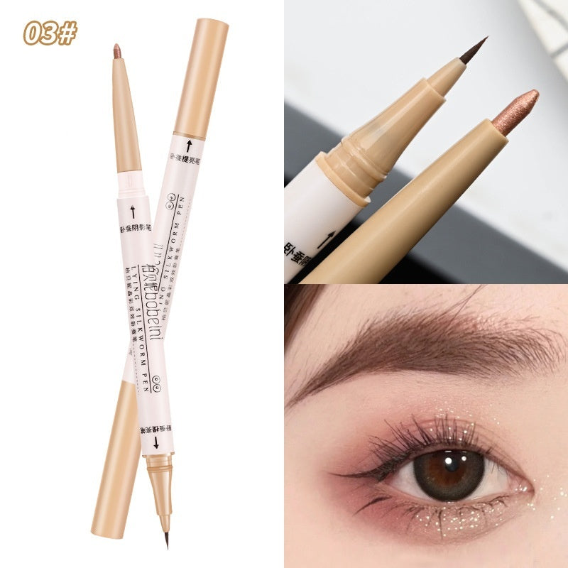 Crouching Silkworm Eye Shadow Pen with Double-Headed Double-Effect Options - Teleplus Effect double-headed