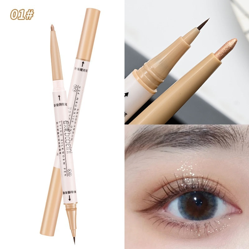 Crouching Silkworm Eye Shadow Pen with Double-Headed Double-Effect Options - Teleplus Effect double-headed