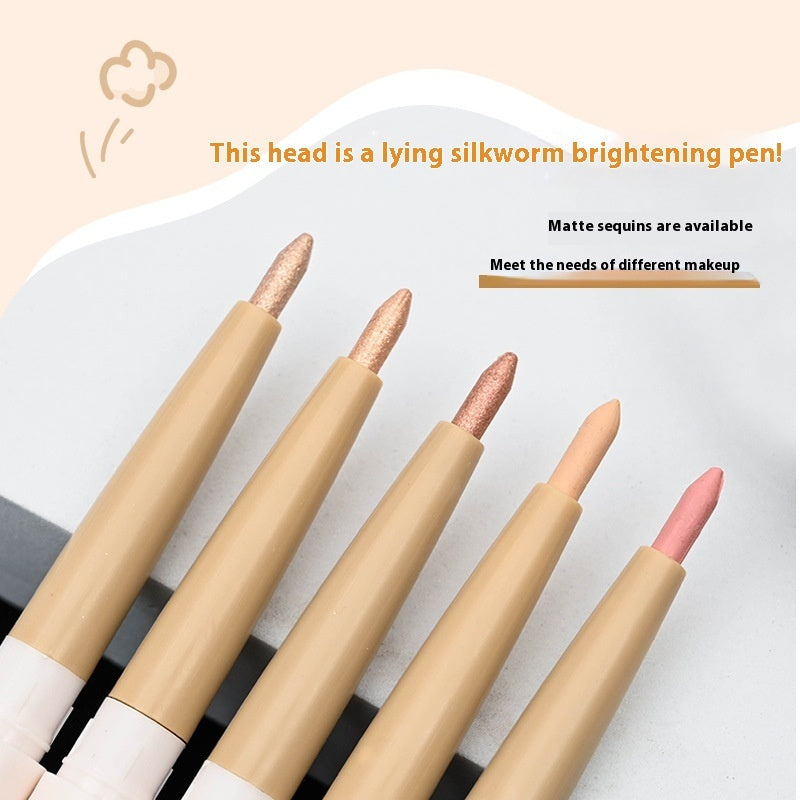 Crouching Silkworm Eye Shadow Pen with Double-Headed Double-Effect Options - Teleplus Effect double-headed