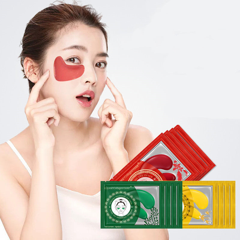 Crystal Collagen Eye Mask with Red Ginseng and Seaweed Extract - for Bright Eyes Giggles collagen eye mask crystal