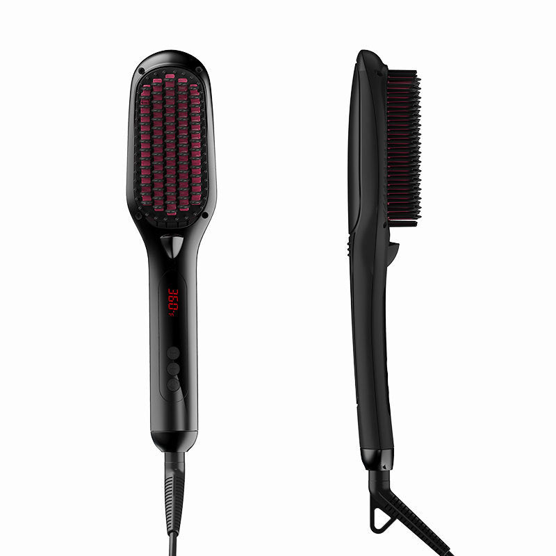 Crystal Display Hair Straightening Comb with Temperature Control and Liquid - Teleplus liquid crystal display hair