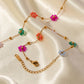 Crystal Flowers Accessories Set Necklace High-grade - Crystal Flowers Accessories Set Necklace and Bracelet