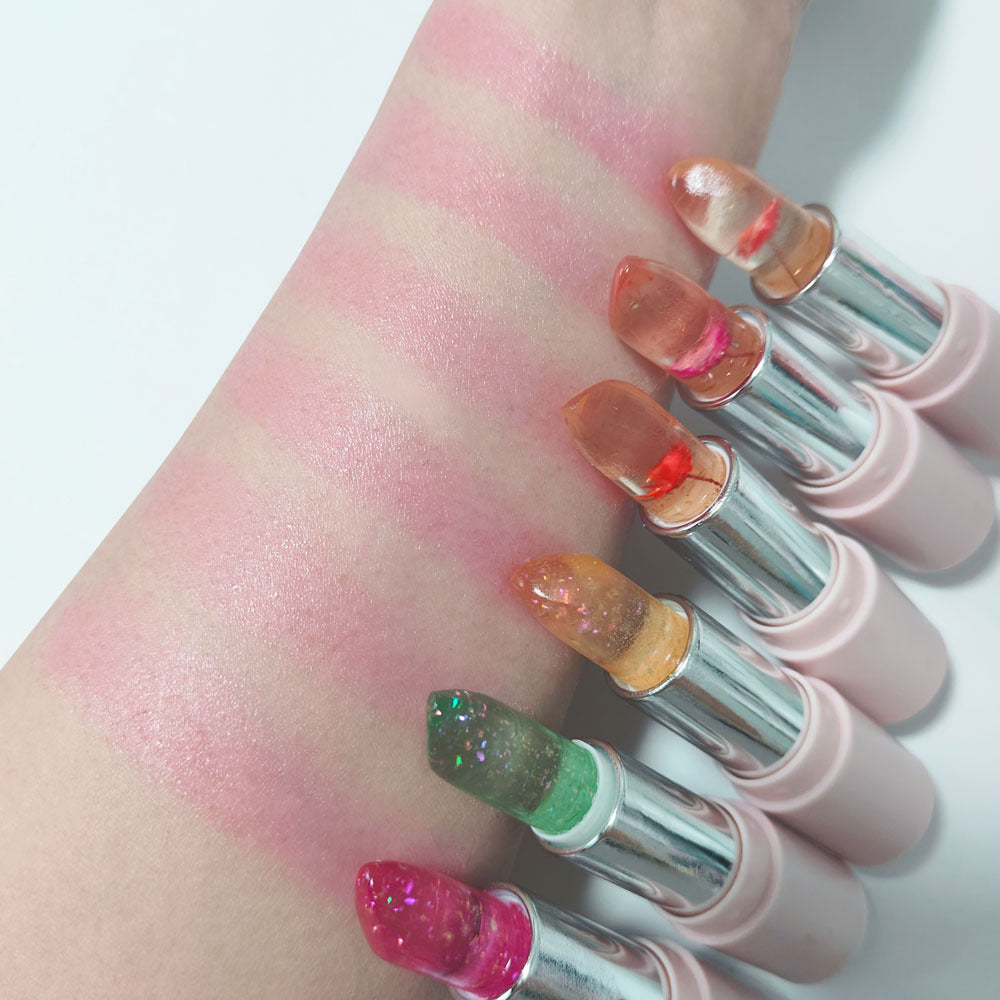 Crystal Jelly Lipstick with Nonstick Moisturizing Formula in Vibrant Shades - Teleplus crystal jelly temperature change