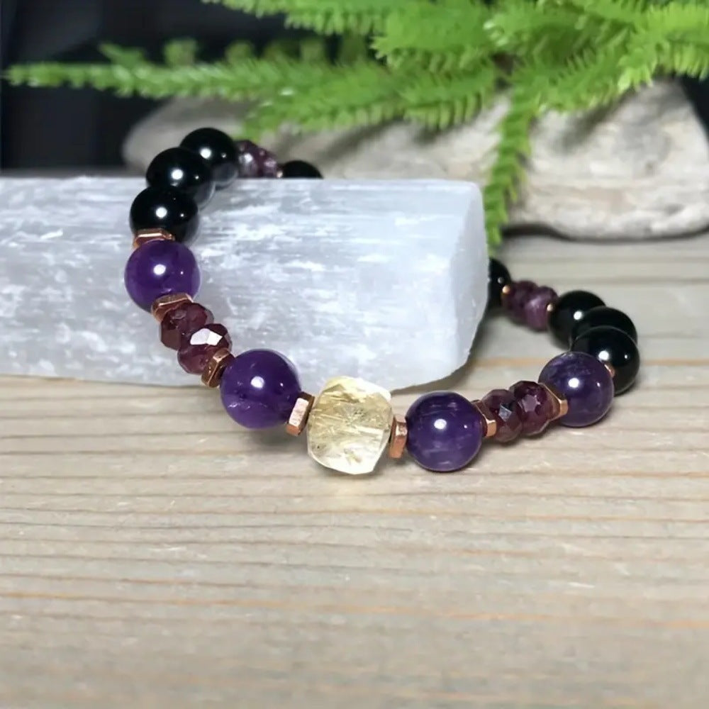 Crystal Natural Stone Bracelet Female High Sense Ornament - Crystal Natural Stone Bracelet for Women