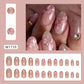 Crystal Peach Blossom Nail Art Flowers for Short Oval Nails - Teleplus short oval nail polish flower