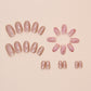 Crystal Peach Blossom Nail Art Flowers for Short Oval Nails - Teleplus short oval nail polish flower