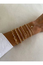 Crystal Stone Bracelet Set Layered Elegant Stackable Jewelry for Women - Teleplus bracelet set crystal stone