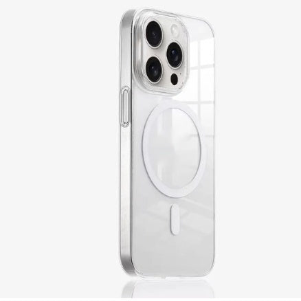 Crystal Transparent Magnetic Phone Case with Shockproof and Anti-Fall Features - Teleplus magnetic phone case crystal