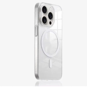 Crystal Transparent Magnetic Phone Case with Shockproof and Anti-Fall Features - Teleplus magnetic phone case crystal