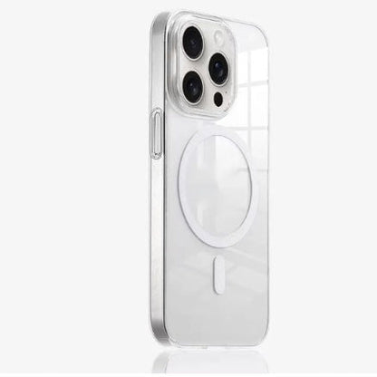Crystal Transparent Magnetic Phone Case with Shockproof and Anti-Fall Features - Teleplus magnetic phone case crystal