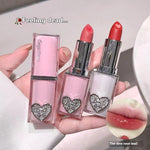 Crystal Transparent Runcai Sandwich Lipstick in Glossy Colorful Shades - Teleplus crystal transparent runcai sandwich
