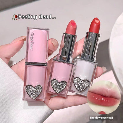 Crystal Transparent Runcai Sandwich Lipstick in Glossy Colorful Shades - Teleplus crystal transparent runcai sandwich