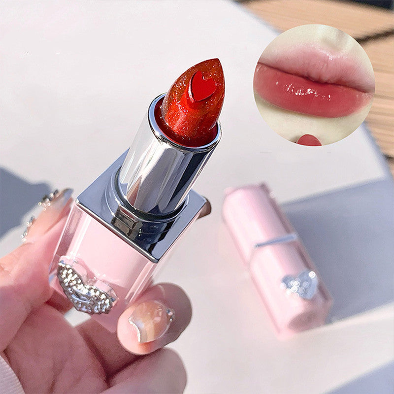 Crystal Transparent Runcai Sandwich Lipstick in Glossy Colorful Shades - Teleplus crystal transparent runcai sandwich