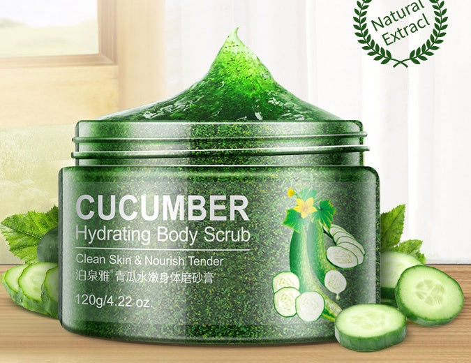 Cucumber skin beautiful white skin peels facial scrub - Cucumber Skin Scrub: Feel Unwell? Get Silky Smooth!