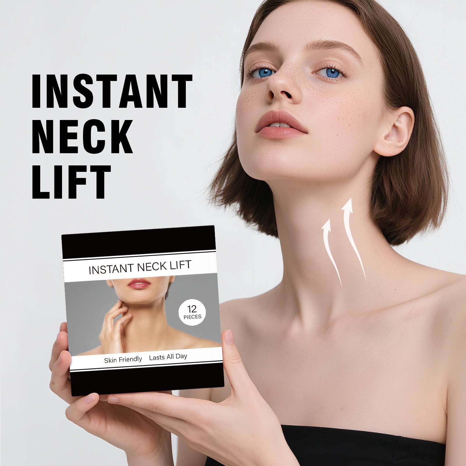 Custom Neck Label Stickers Waterproof Removable Adhesive Set of 12 Pack - Teleplus