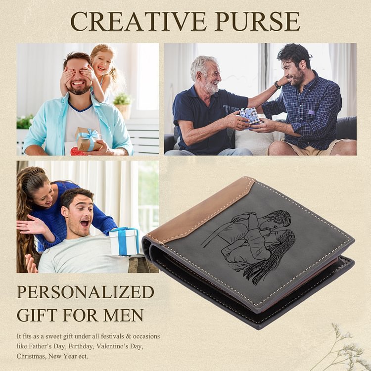 Customizable Home Storage Wallet with Anti-Theft and Euro Packing for the United States - Dad’s Wallet: Stylish
