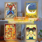 Customized Lighting Painting Night with Framed Solid Wood Character Mount - customized lighting painting night light
