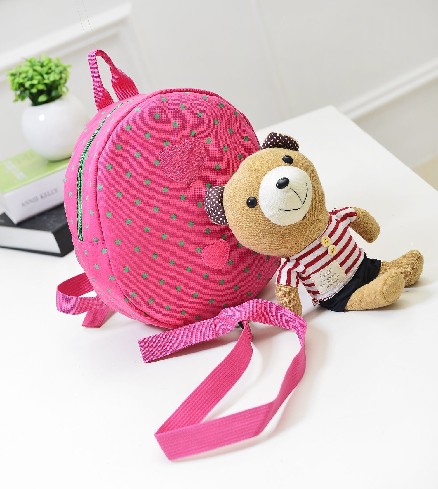 Cute Baby Backpack Anti-lost Bear Cartoon - Cute Baby Backpack That Never Plays Hide and Seek