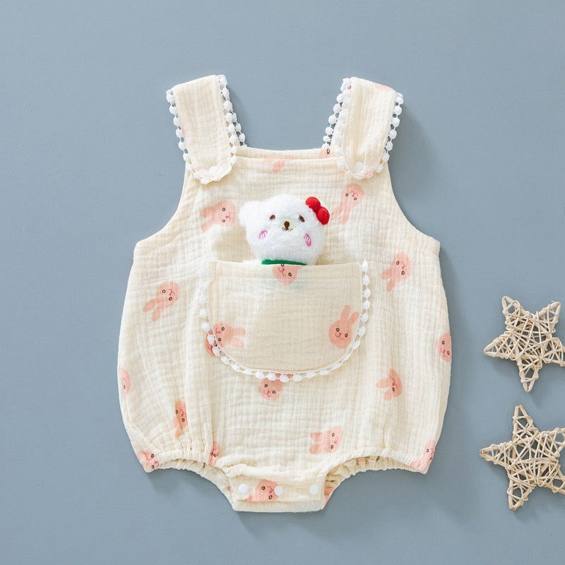 Cute Baby Gauze Triangle Rompers - Cute Baby Gauze Triangle Rompers for Recommended Heights