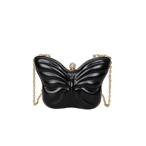 Cute Butterfly Chain Crossbody Bag with Polyester Material and Adjustable Strap - Teleplus cute butterfly chain