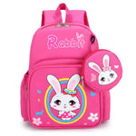 Cute Cartoon Children’s Spine Protection With Coin Purse Children’s Printed Schoolbag - Bunny Bags and Dino Dreams