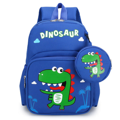 Cute Cartoon Children’s Spine Protection With Coin Purse Children’s Printed Schoolbag - Bunny Bags and Dino Dreams