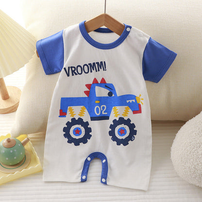 Cute Cartoon Print Onesies Newborn High Quality Fabric - Onesies So Cute Even Babies Giggle