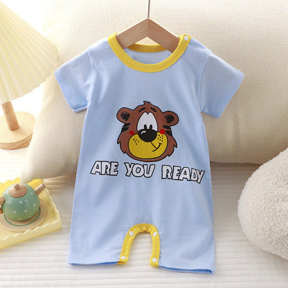 Cute Cartoon Print Onesies Newborn High Quality Fabric - Onesies So Cute Even Babies Giggle