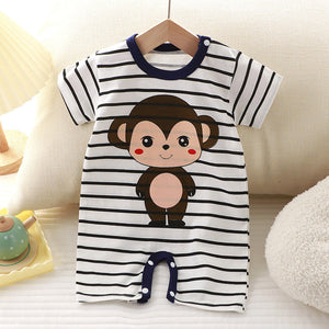 Cute Cartoon Print Onesies Newborn High Quality Fabric - Onesies So Cute Even Babies Giggle