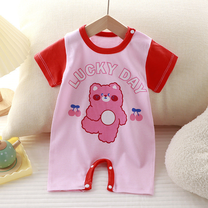 Cute Cartoon Print Onesies Newborn High Quality Fabric - Onesies So Cute Even Babies Giggle