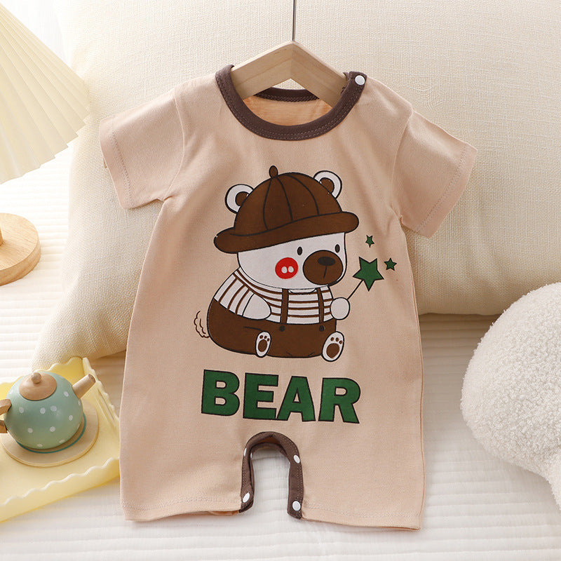 Cute Cartoon Print Onesies Newborn High Quality Fabric - Onesies So Cute Even Babies Giggle