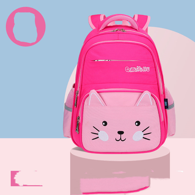 Cute Cartoon Shoulders Baby Lightweight Backpack Elementary School Schoolbag - Sky Blue Cuties: Adorable Baby Backpacks