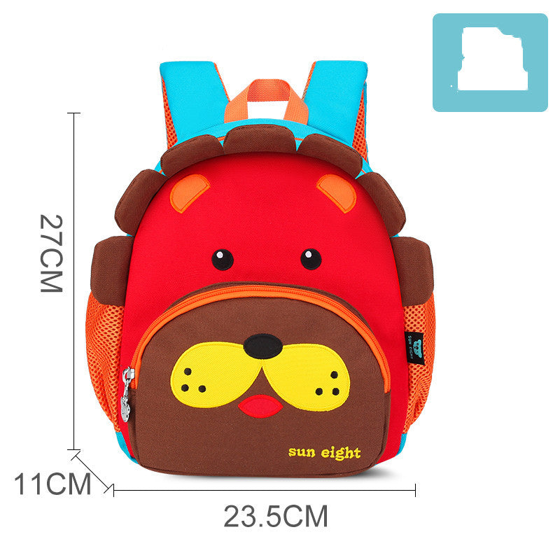 Cute Cartoon Shoulders Baby Lightweight Backpack Elementary School Schoolbag - Sky Blue Cuties: Adorable Baby Backpacks