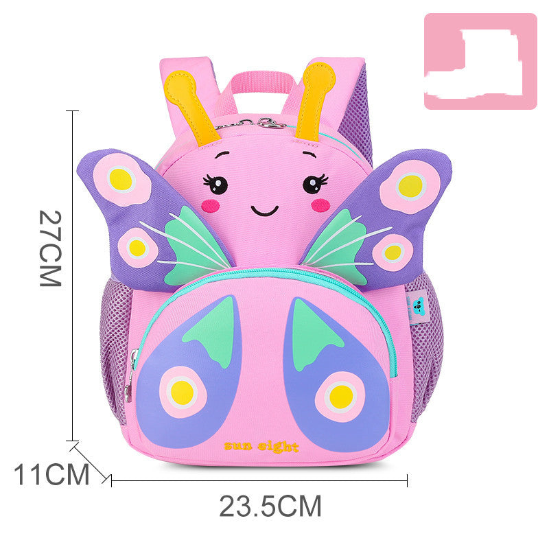 Cute Cartoon Shoulders Baby Lightweight Backpack Elementary School Schoolbag - Sky Blue Cuties: Adorable Baby Backpacks