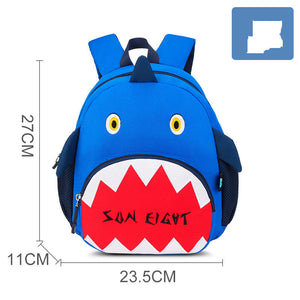 Cute Cartoon Shoulders Baby Lightweight Backpack Elementary School Schoolbag - Sky Blue Cuties: Adorable Baby Backpacks